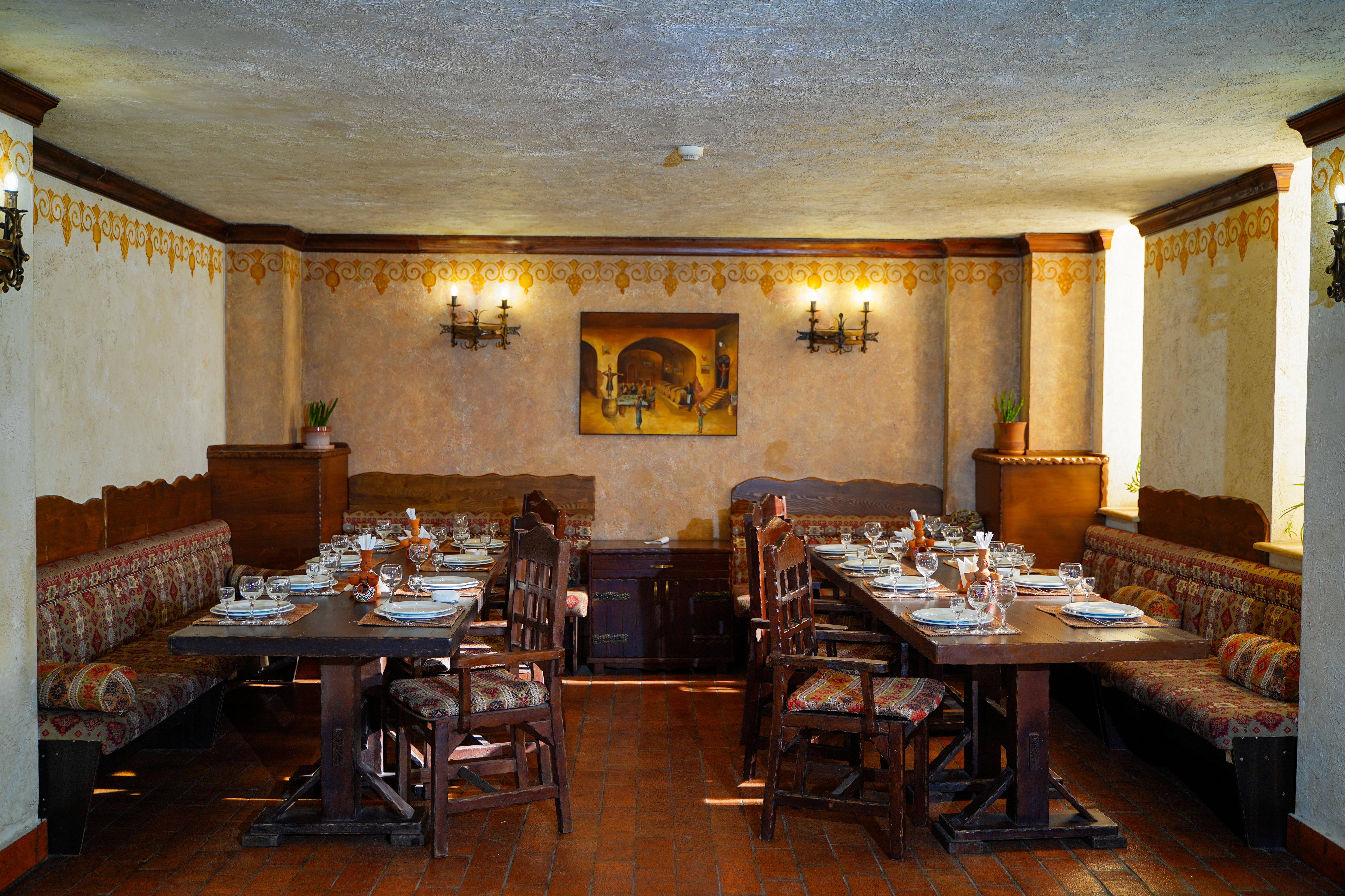 高加索酒店 Kasagh 外观 照片 Restaurant in the hotel